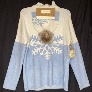 Winter sweater with matching beanie